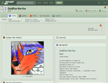 Tablet Screenshot of goldfox-the-fox.deviantart.com
