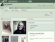 Tablet Screenshot of liiz-thompson.deviantart.com