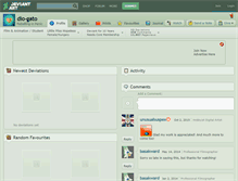 Tablet Screenshot of dio-gato.deviantart.com