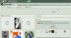 Desktop Screenshot of hotblackangel.deviantart.com