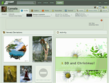 Tablet Screenshot of cynnalia.deviantart.com
