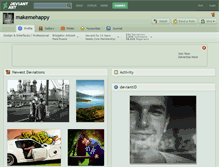 Tablet Screenshot of makemehappy.deviantart.com