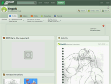 Tablet Screenshot of kingddd.deviantart.com