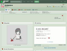 Tablet Screenshot of designslave.deviantart.com