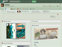 Tablet Screenshot of melzika.deviantart.com