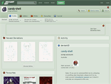 Tablet Screenshot of candy-shell.deviantart.com