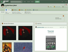 Tablet Screenshot of mysterious-joker.deviantart.com