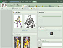 Tablet Screenshot of ivy-valentine-club.deviantart.com