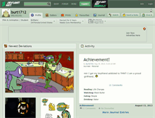 Tablet Screenshot of burt1712.deviantart.com