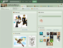 Tablet Screenshot of cedricandharry.deviantart.com