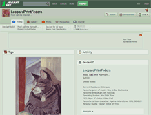 Tablet Screenshot of leopardprintfedora.deviantart.com
