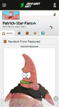 Mobile Screenshot of patrick-star-fans.deviantart.com