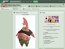 Tablet Screenshot of patrick-star-fans.deviantart.com