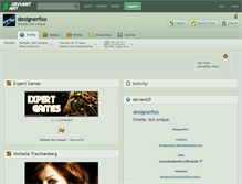 Tablet Screenshot of designerfox.deviantart.com