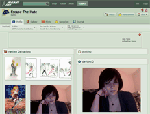 Tablet Screenshot of escape-the-kate.deviantart.com