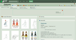 Desktop Screenshot of elzascarlet.deviantart.com