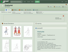 Tablet Screenshot of elzascarlet.deviantart.com