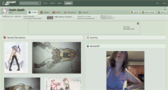 Desktop Screenshot of hoshi-death.deviantart.com