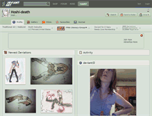 Tablet Screenshot of hoshi-death.deviantart.com
