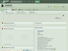 Tablet Screenshot of celeste95.deviantart.com