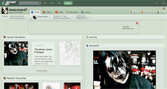 Desktop Screenshot of metaljester87.deviantart.com