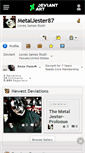Mobile Screenshot of metaljester87.deviantart.com