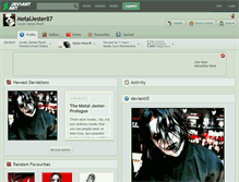 Tablet Screenshot of metaljester87.deviantart.com