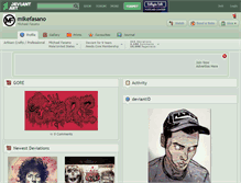 Tablet Screenshot of mikefasano.deviantart.com