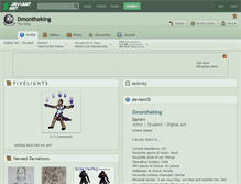 Tablet Screenshot of dmontheking.deviantart.com