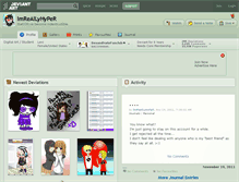Tablet Screenshot of imreallyhyper.deviantart.com