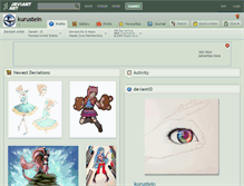 Tablet Screenshot of kurustein.deviantart.com
