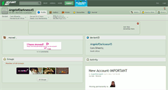 Desktop Screenshot of angelofdarkness45.deviantart.com