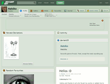 Tablet Screenshot of matsiko.deviantart.com