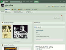 Tablet Screenshot of hitlerwtfplz.deviantart.com