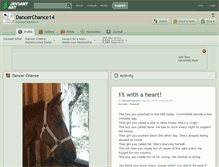 Tablet Screenshot of dancerchance14.deviantart.com