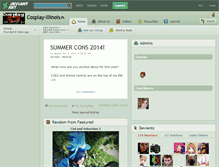 Tablet Screenshot of cosplay-illinois.deviantart.com