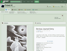Tablet Screenshot of firebat145.deviantart.com
