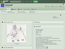 Tablet Screenshot of canislupis8.deviantart.com