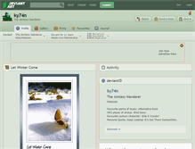 Tablet Screenshot of ky74n.deviantart.com