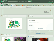 Tablet Screenshot of ferno777.deviantart.com