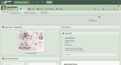 Desktop Screenshot of lancerfans.deviantart.com