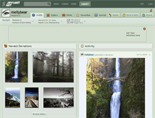 Tablet Screenshot of mellybear.deviantart.com