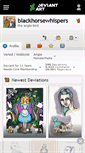 Mobile Screenshot of blackhorsewhispers.deviantart.com