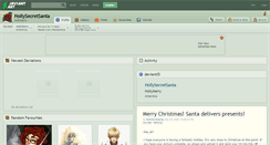 Desktop Screenshot of hollysecretsanta.deviantart.com