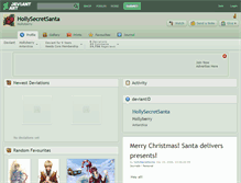 Tablet Screenshot of hollysecretsanta.deviantart.com