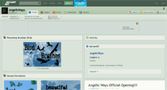 Desktop Screenshot of angelicways.deviantart.com