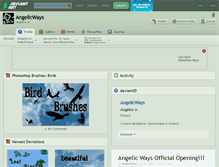 Tablet Screenshot of angelicways.deviantart.com