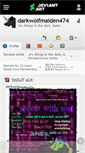 Mobile Screenshot of darkwolfmaiden474.deviantart.com