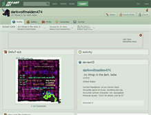 Tablet Screenshot of darkwolfmaiden474.deviantart.com