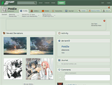 Tablet Screenshot of pinkele.deviantart.com